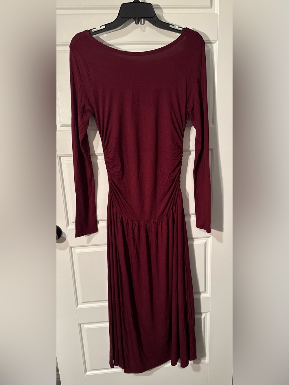 NWT Super Natural by Secret Mission Flora Knit Midi Dress, Garnet, Size Medium